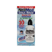 NeilMed Sinus Rinse Starter Kit - 240ml Bottle & 10 Premixed Sachets