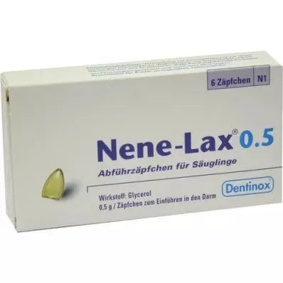 Nene Lax 0.5g Suppositories For Infants - 6 Pack