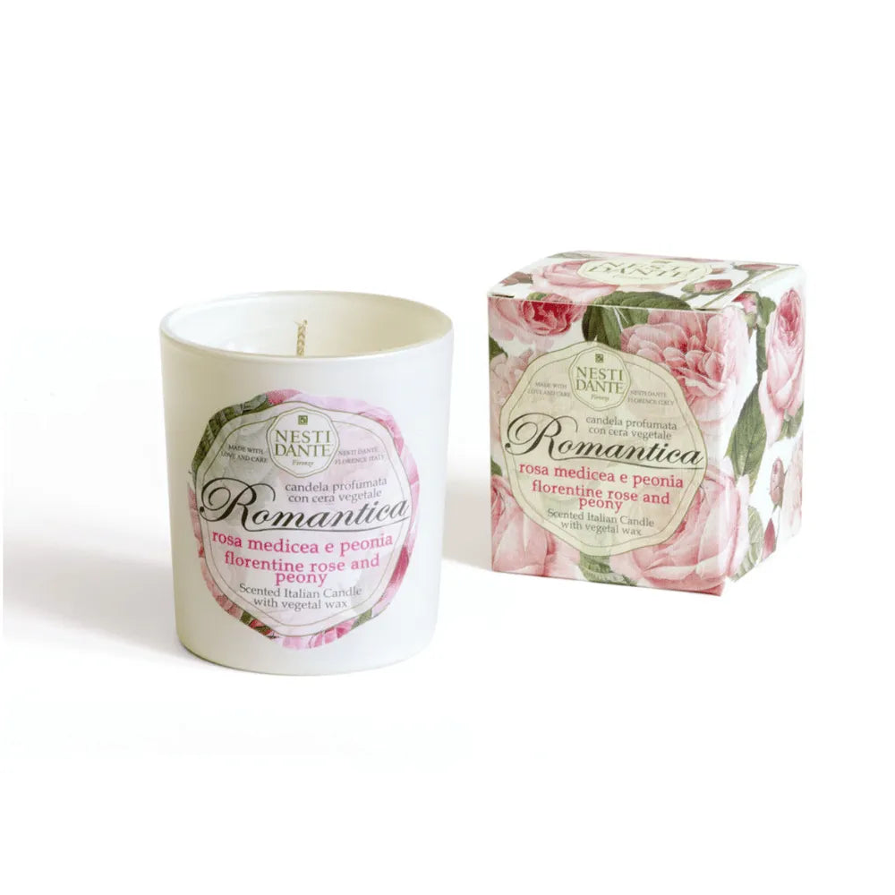Nesti Dante Romantica Florentine Rose And Peony Candle 160G
