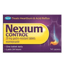 Nexium Control Esomeprazole 20mg Tablets - 7 / 14 / 28 Pack