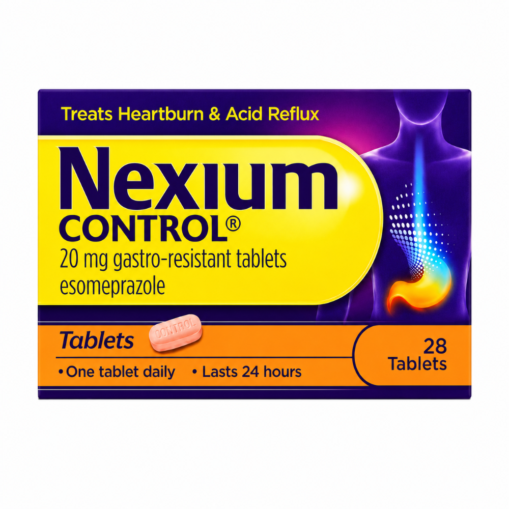 Nexium Control Esomeprazole 20mg Tablets - 28 Pack