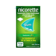 Nicorette Freshmint 2mg Gum - 30 or 105 Pack