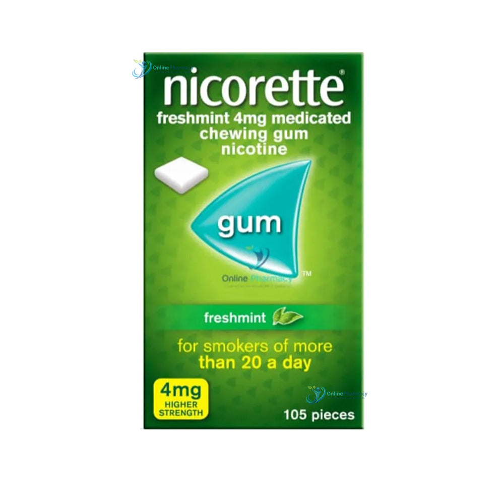 Nicorette Freshmint 4mg Gum - 30 or 105 Pack