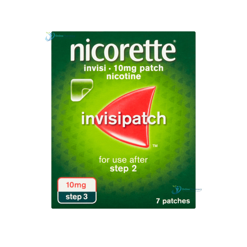 Nicorette Invisi 10mg Step 3 Patches 7 Pack