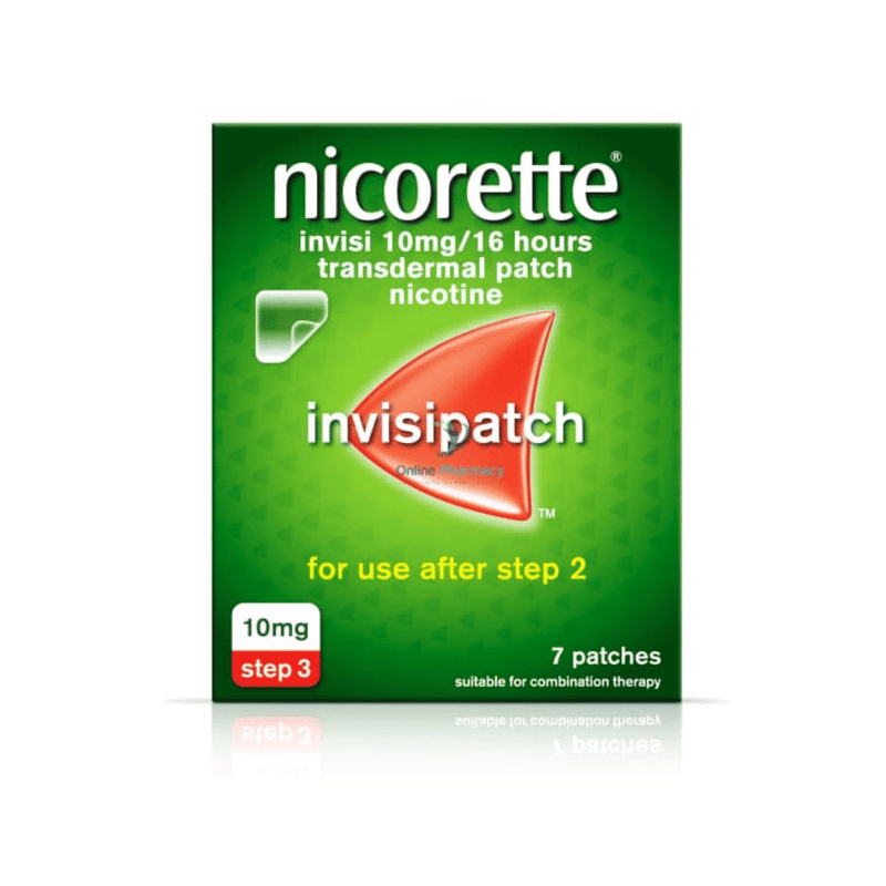 Nicorette Invisi 10mg Step 3 Patches 7 Pack