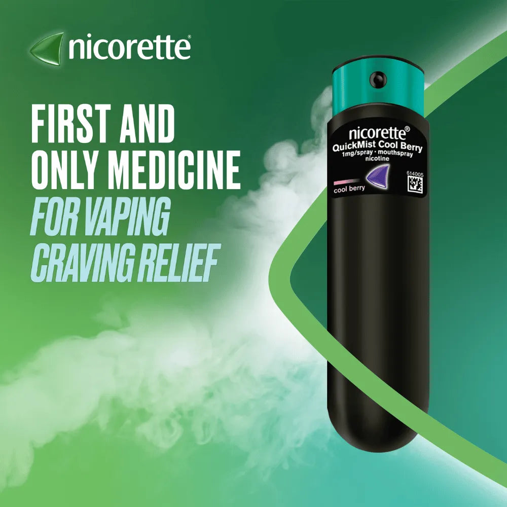 Nicorette QuickMist Berry 1mg/Spray - Double Pack