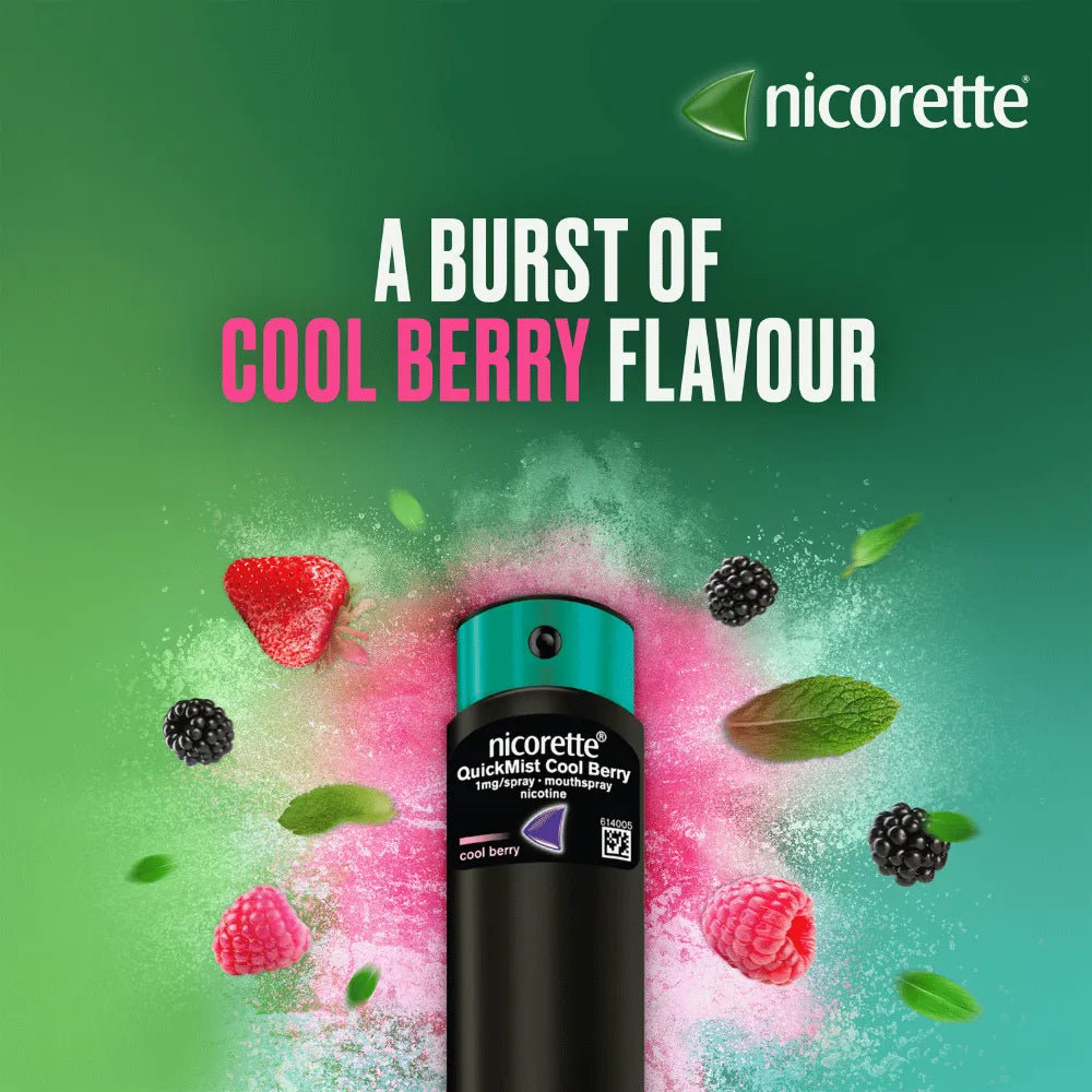 Nicorette QuickMist Berry 1mg/Spray - Double Pack