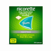 Nicorette 4mg Original Gum - 210 Pack