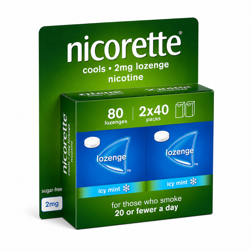Nicorette Cools Lozenge 2mg - 80 Pack