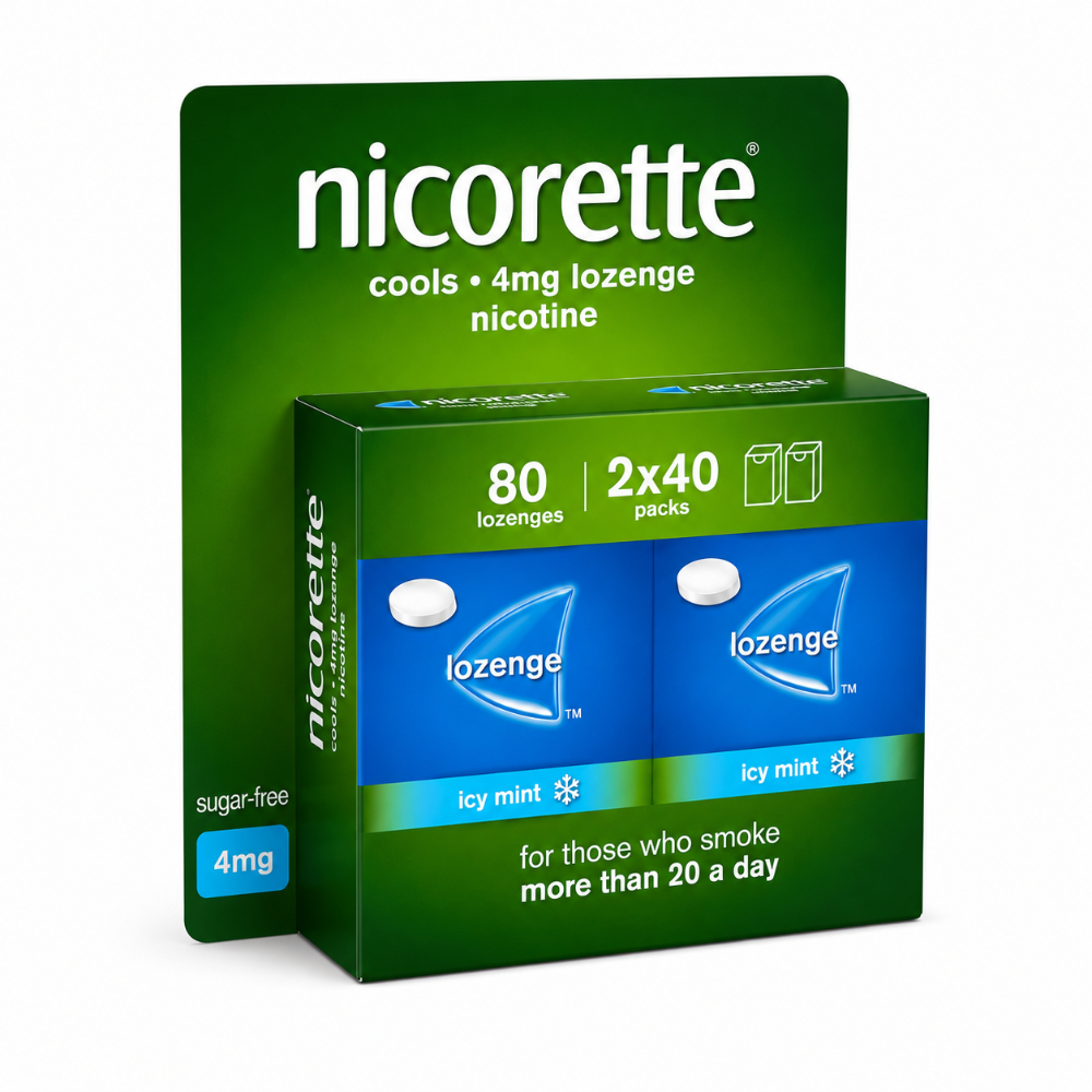 Nicorette Cools Lozenge 4mg - 80 Pack