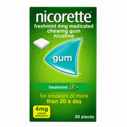 Nicorette Freshmint 4mg Gum - 30 