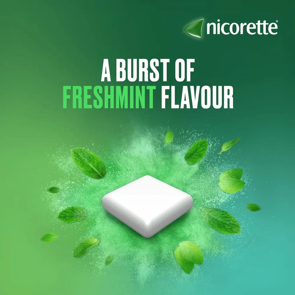 Nicorette Freshmint 4mg Gum - 30 or 105 Pack