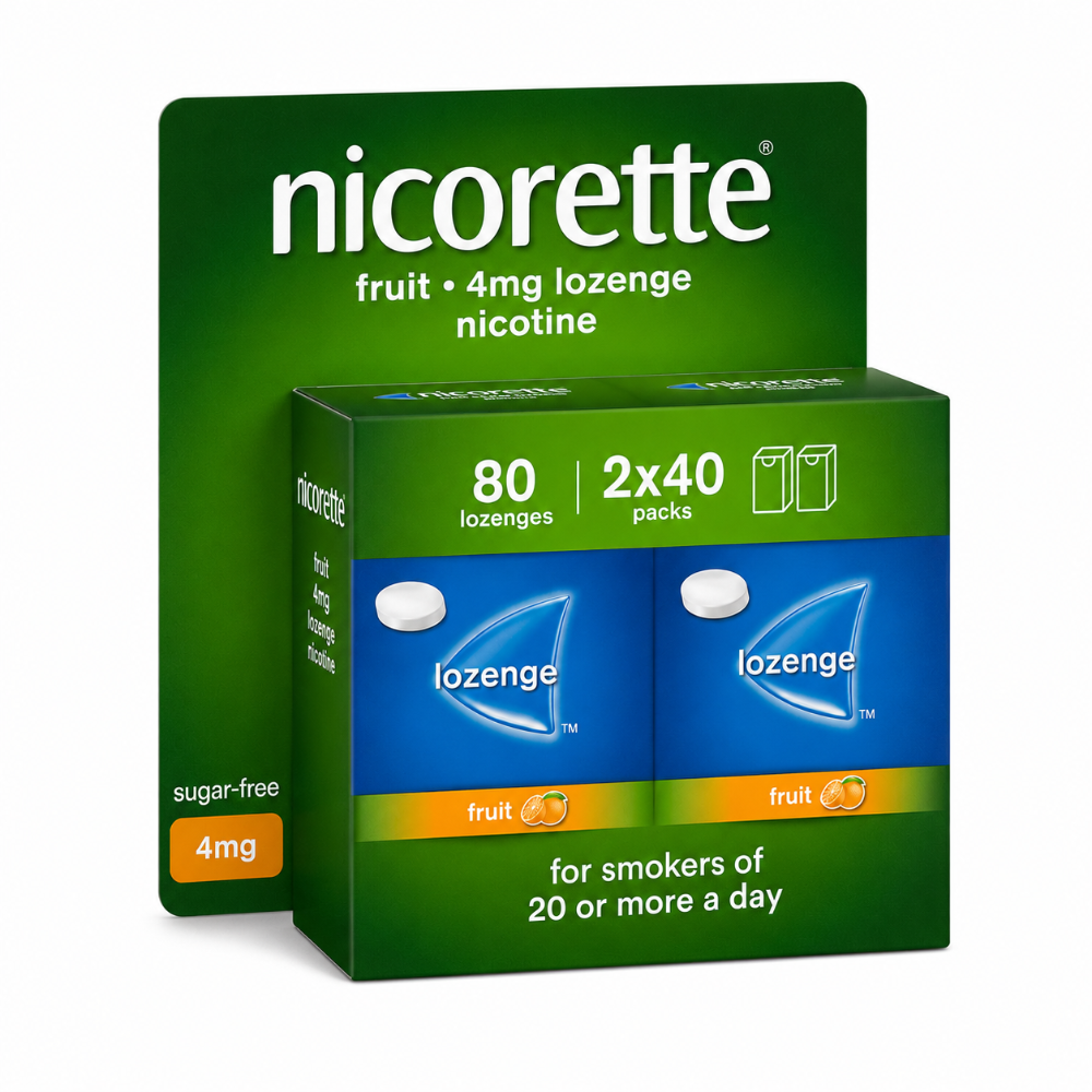Nicorette Fruit Lozenge 4mg - 80 Pack