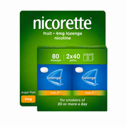 Nicorette Fruit Lozenge 4mg - 80 Pack