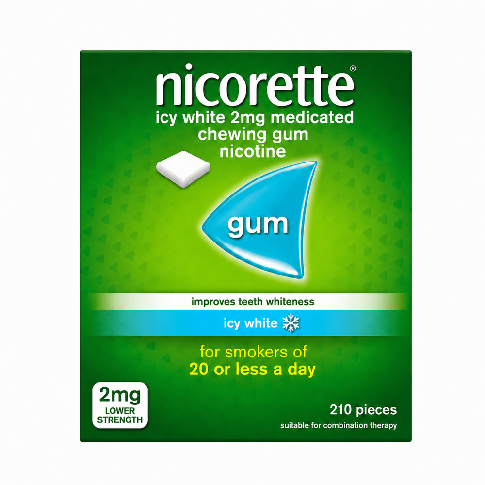 Nicorette Icy White Gum 2mg - 210 Pack