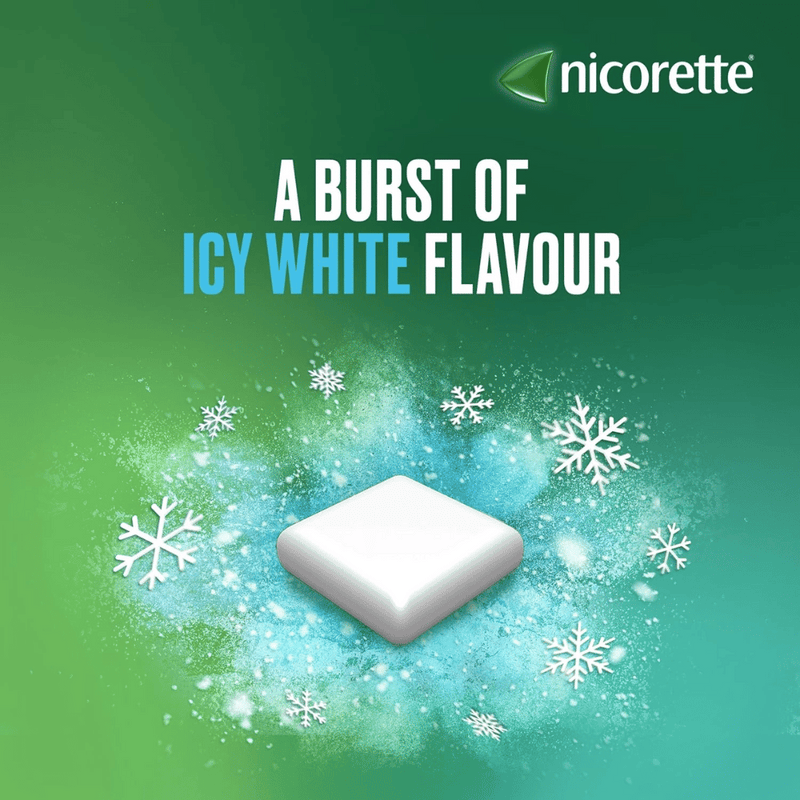 Nicorette Icy White Gum 4mg - 30/105Pack