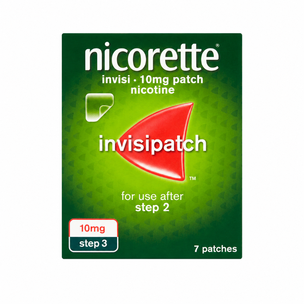 Nicorette Invisi 10mg Step 3 Patches 7 Pack