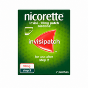 Nicorette Invisi 10mg Step 3 Patches 7 Pack