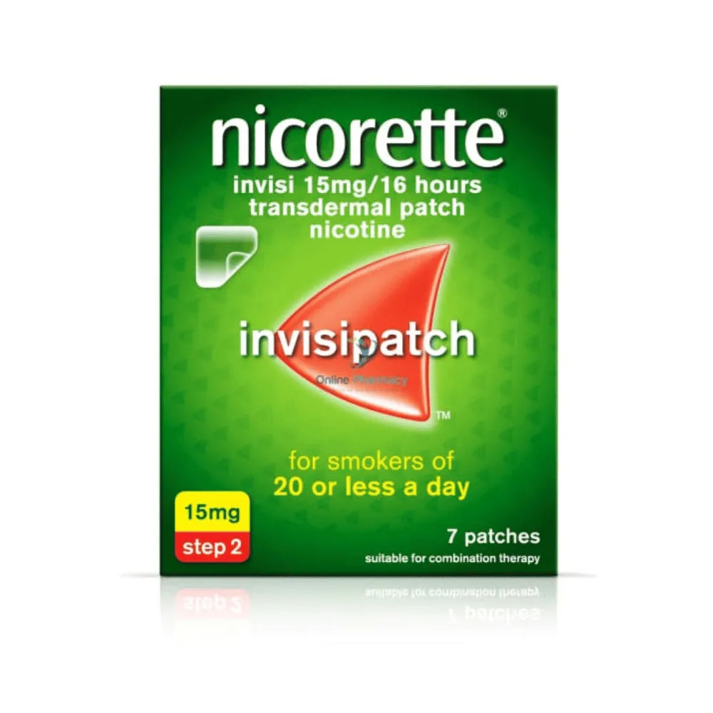 Nicorette Invisi 15mg Step 2 Patches 7 Pack