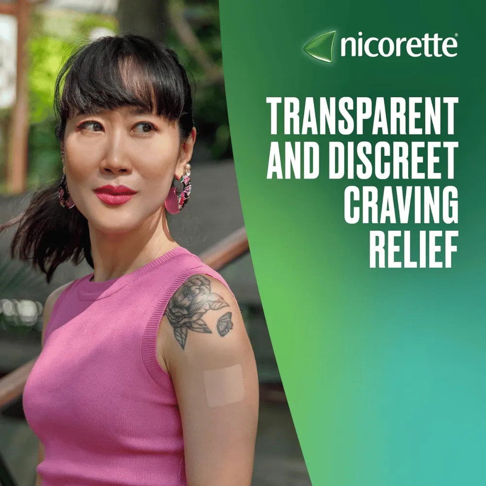 Nicorette Invisi Extra Strength 25mg Step 1 Patches 7/14 Pack