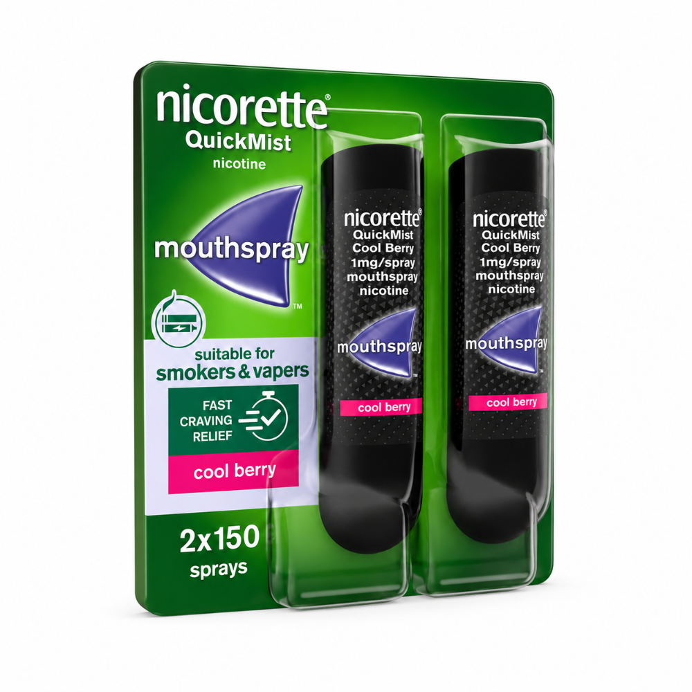 Nicorette QuickMist Berry 1mg/Spray - Double Pack