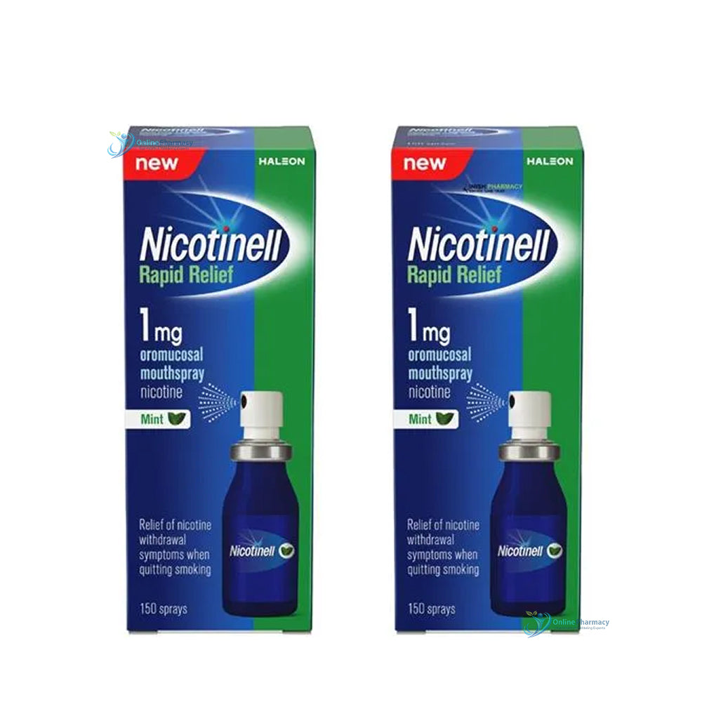 Nicotinell Rapid Relief Nicotine Spray Duo Pack 2 x 150 Sprays