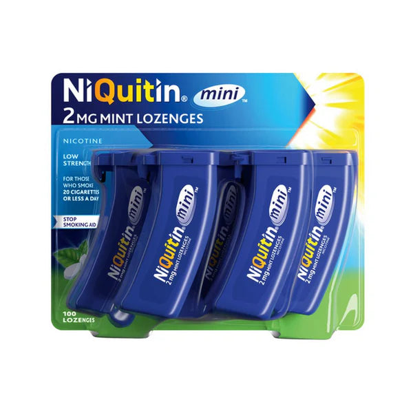 Niquitin Mini 2mg Mint Lozenges - 20 / 60 / 100 Pack