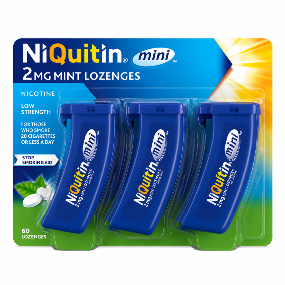 Niquitin Mini 2mg Mint Lozenges 60 Pack