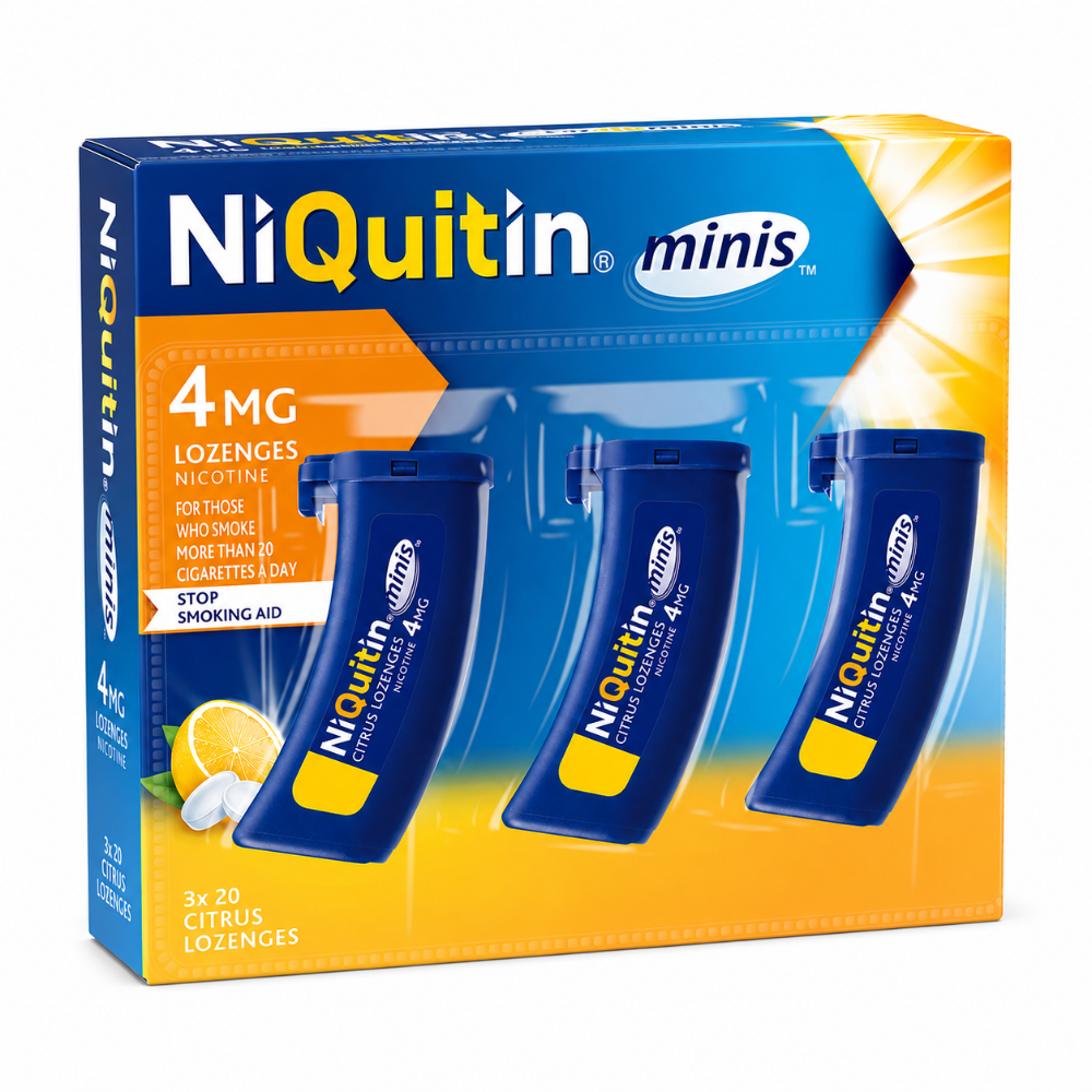 Niquitin Mini 4mg Citrus Lozenges - 60 Pack