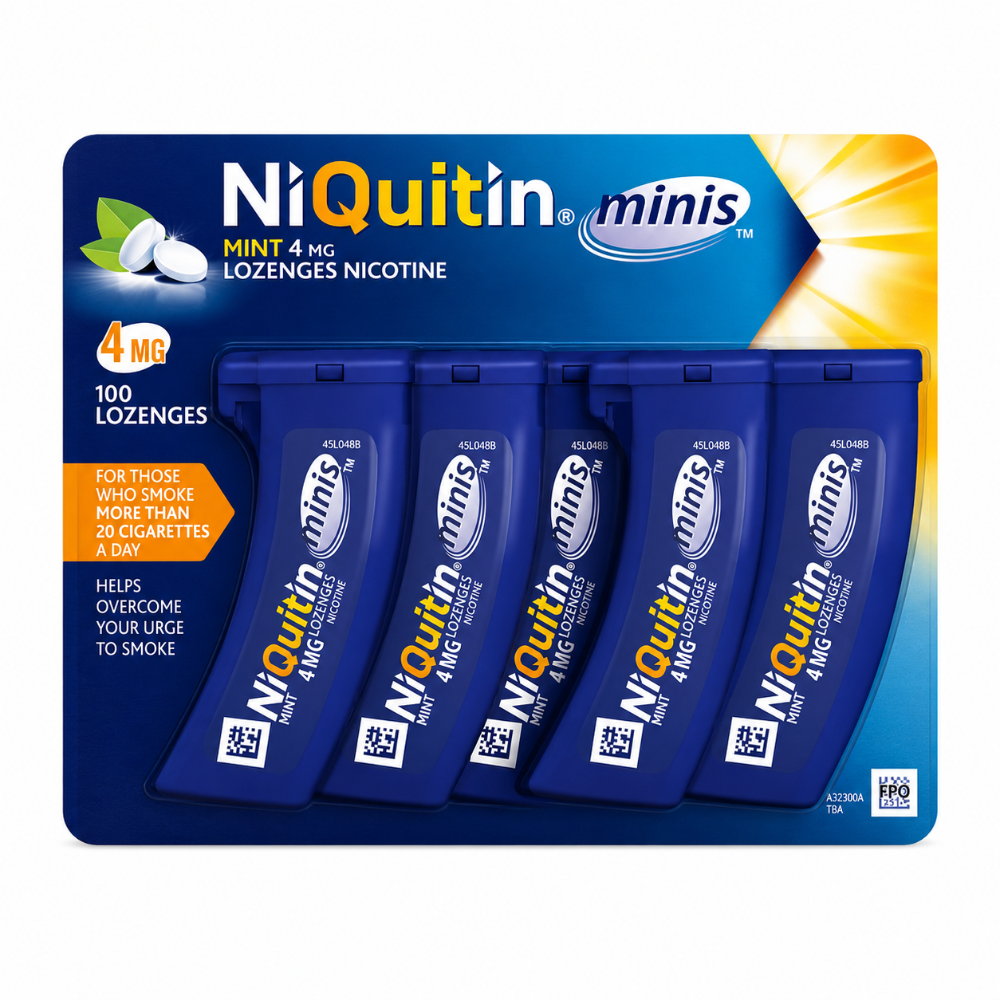 Niquitin Mini 4mg Mint Lozenges - 100 Pack