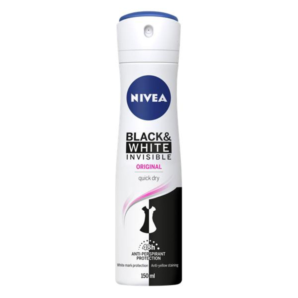 Nivea Invisible Black & White Clear Deodorant - 150ml