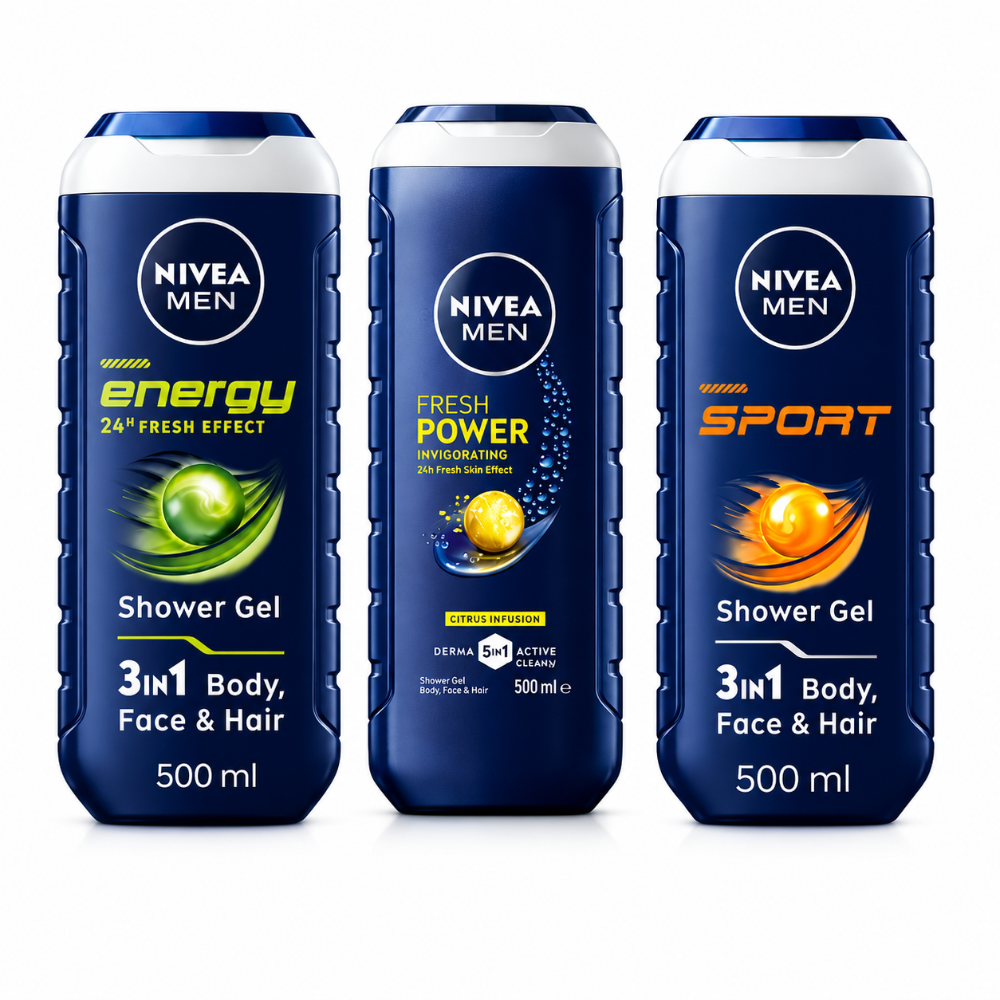 Nivea Men Energy, Sport & Fresh Power Bundle