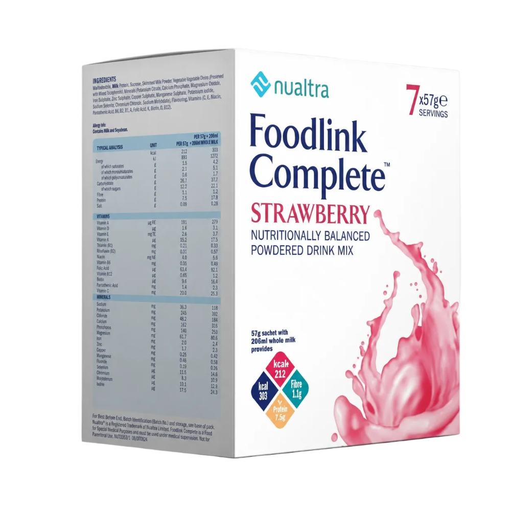 Nualtra Foodlink Complete Strawberry 57g x 7