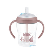 Nuk Perfect Match Learner Bottle With Straw Pink Bear (8 Months +) - 150ml