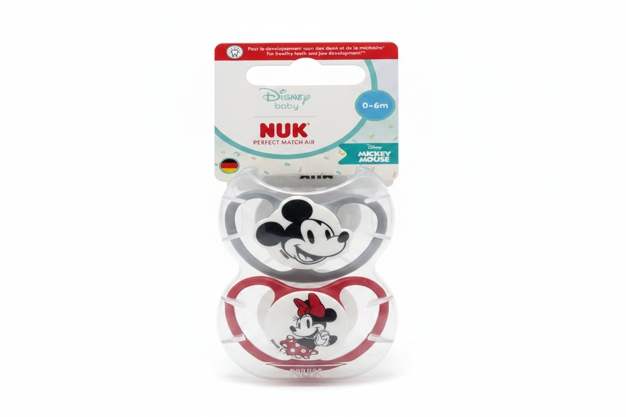 Nuk Air Disney 2pc - Mickey/Minnie Mouse ( 0-6 Months )