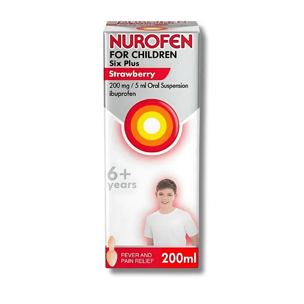 Nurofen For Children Six Plus Strawberry - 200ml