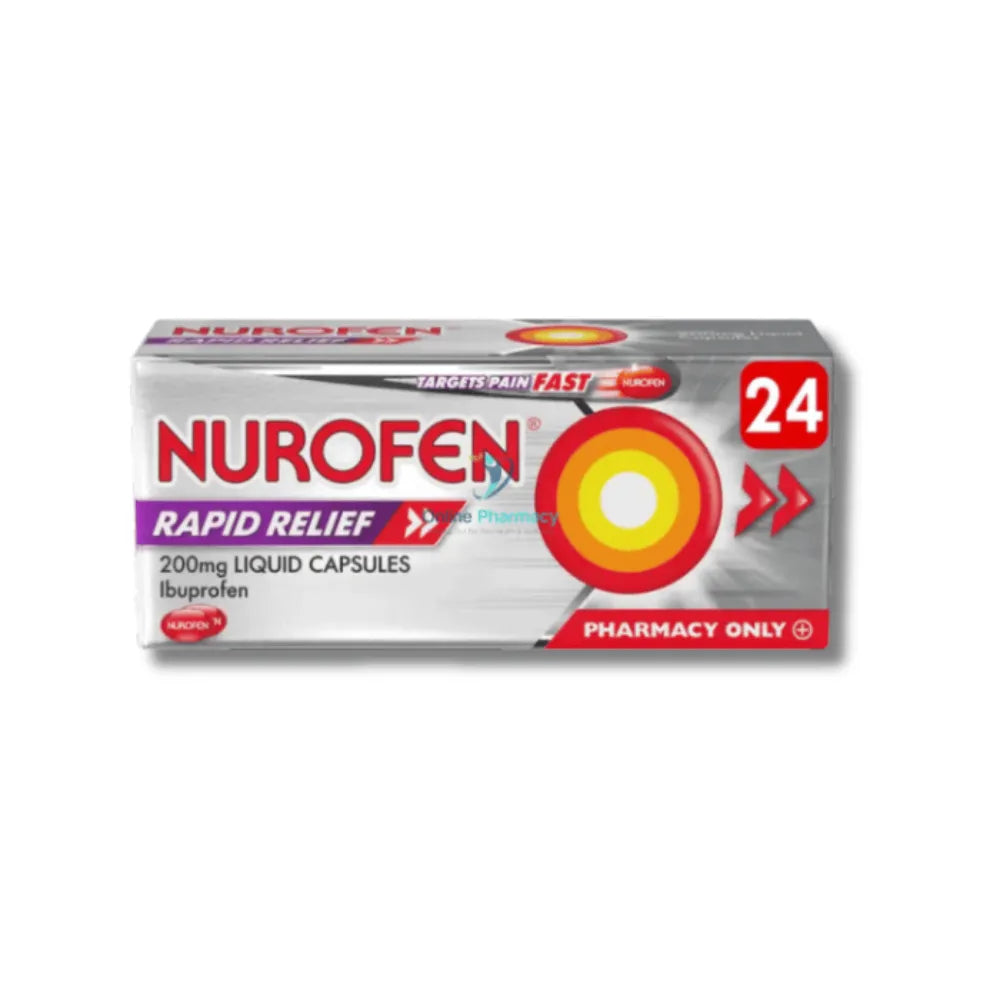 Nurofen Rapid Relief 200mg Liquid Capsules - 24 Pack
