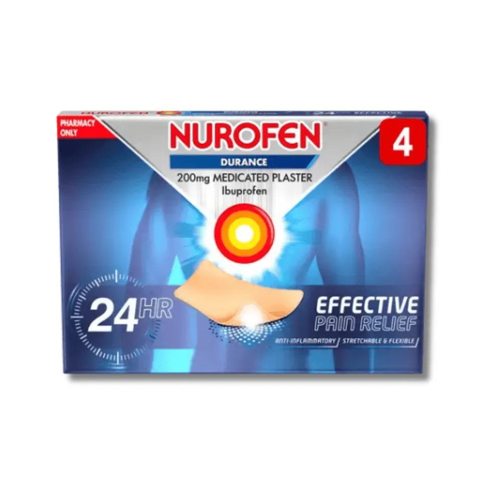 Nurofen Durance Ibuprofen 200g Medicated Plaster - 2/4 Pack