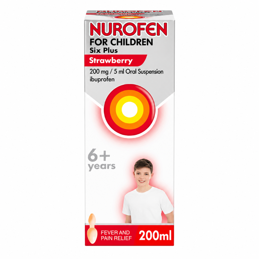 Nurofen For Children Six Plus Strawberry - 200ml