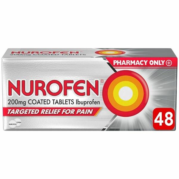 Nurofen (Ibuprofen) 200mg Tablets  - 48 Pack