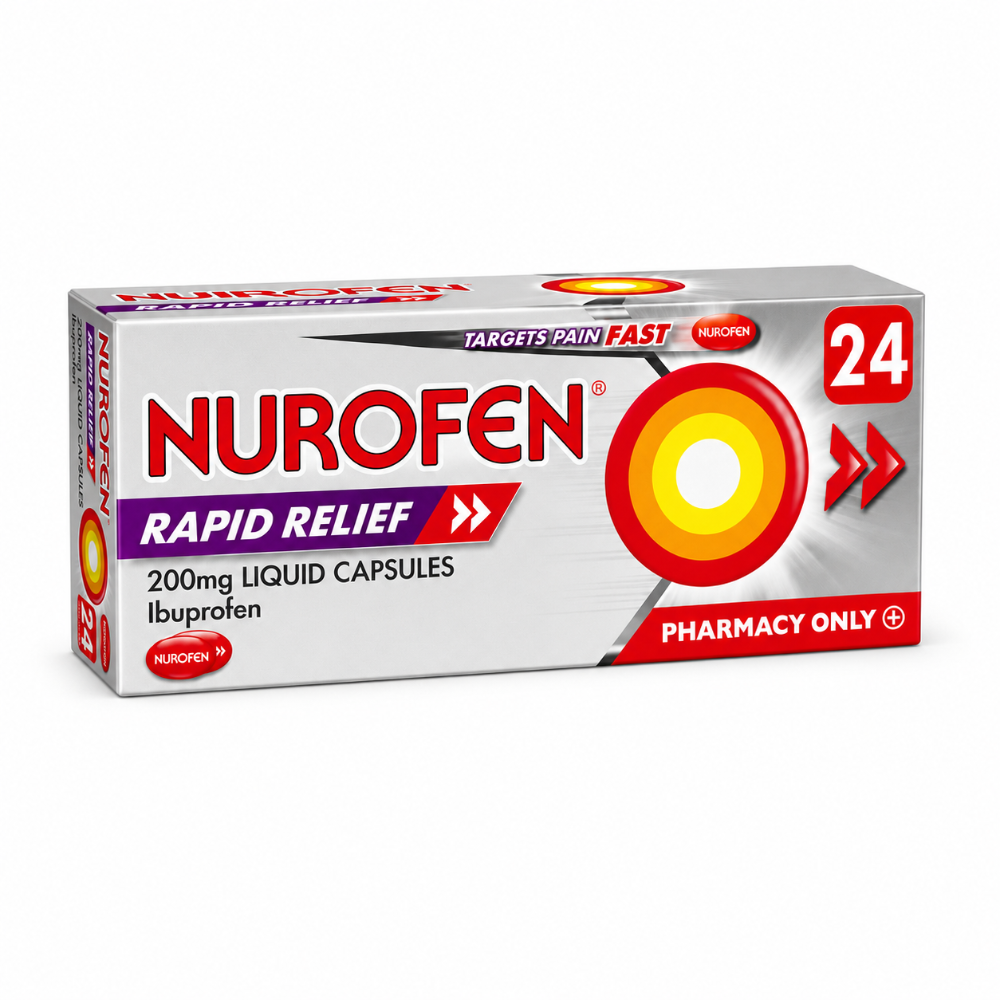 Nurofen Rapid Relief 200mg Liquid Capsules - 24 Pack