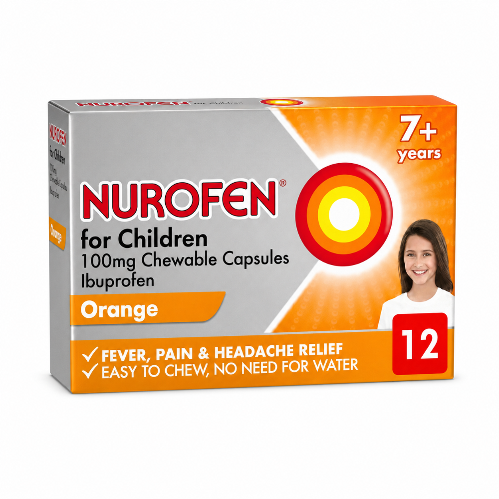Nurofen for Children 100mg Chewable Capsules - 12 Pack