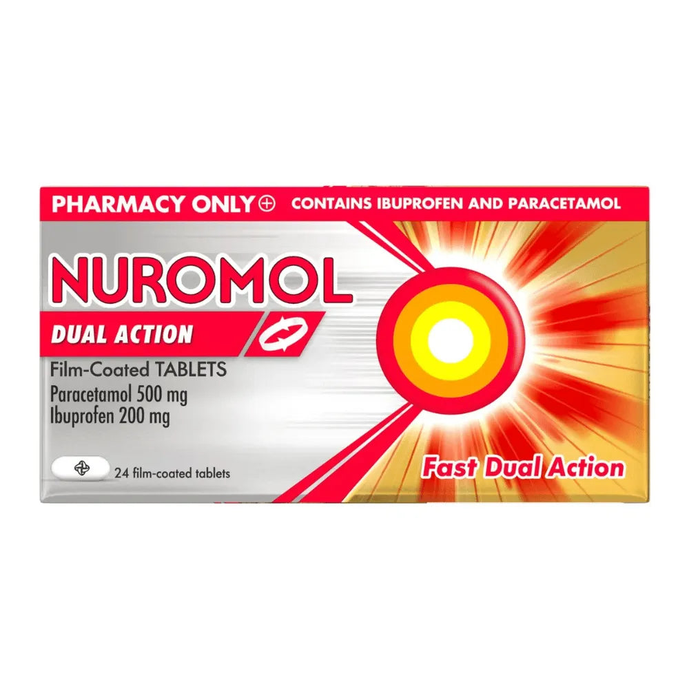 Nuromol Dual Action Paracetamol 500mg & Ibuprofen 200mg - 12/24 Tablets