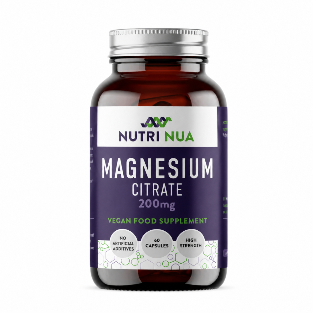 Nutri Nua Magnesium Citrate 200mg Vegan Capsules - 60 Pack