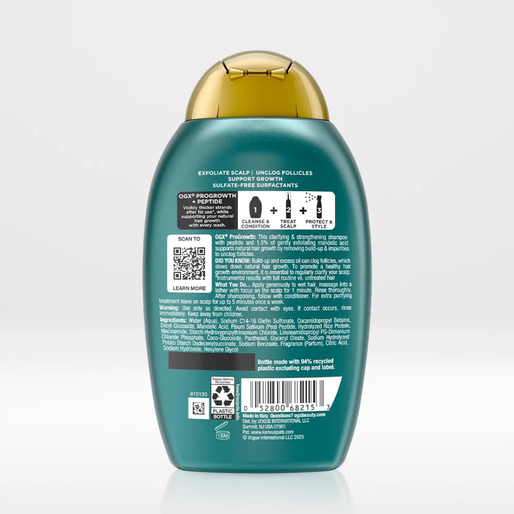 OGX Peptide Growth Shampoo - 385ml