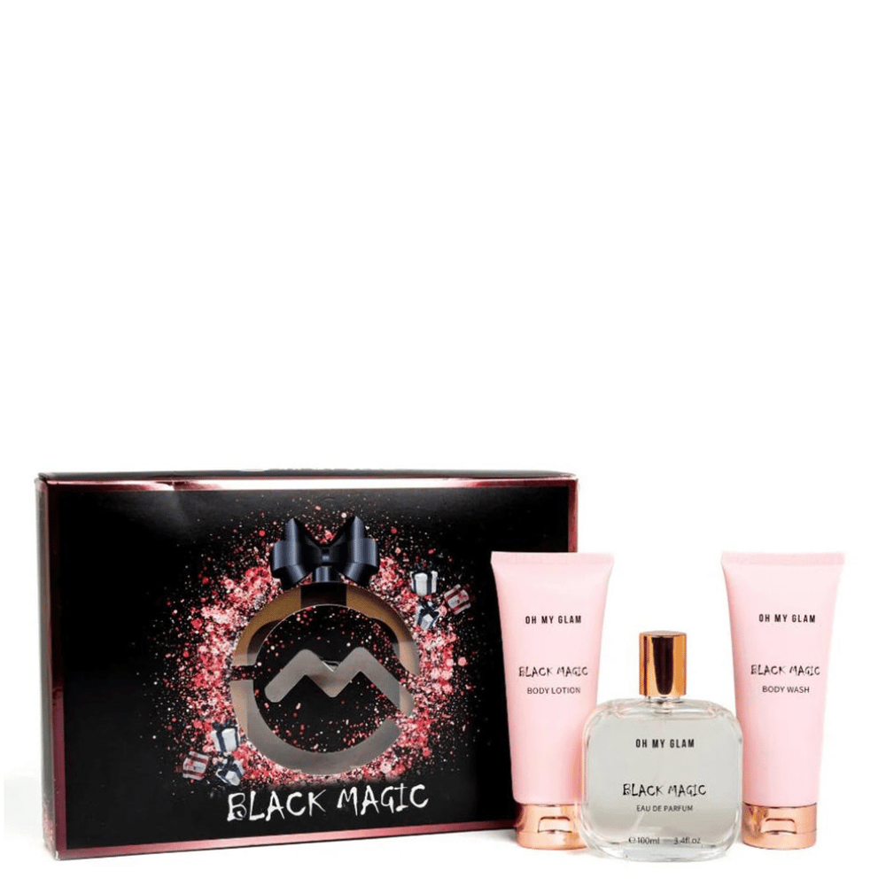 Oh My Glam Black Magic 100ml 3pc Gift Set 100ml Edp Spr, 100ml Body Wash, 100ml Body Lotion