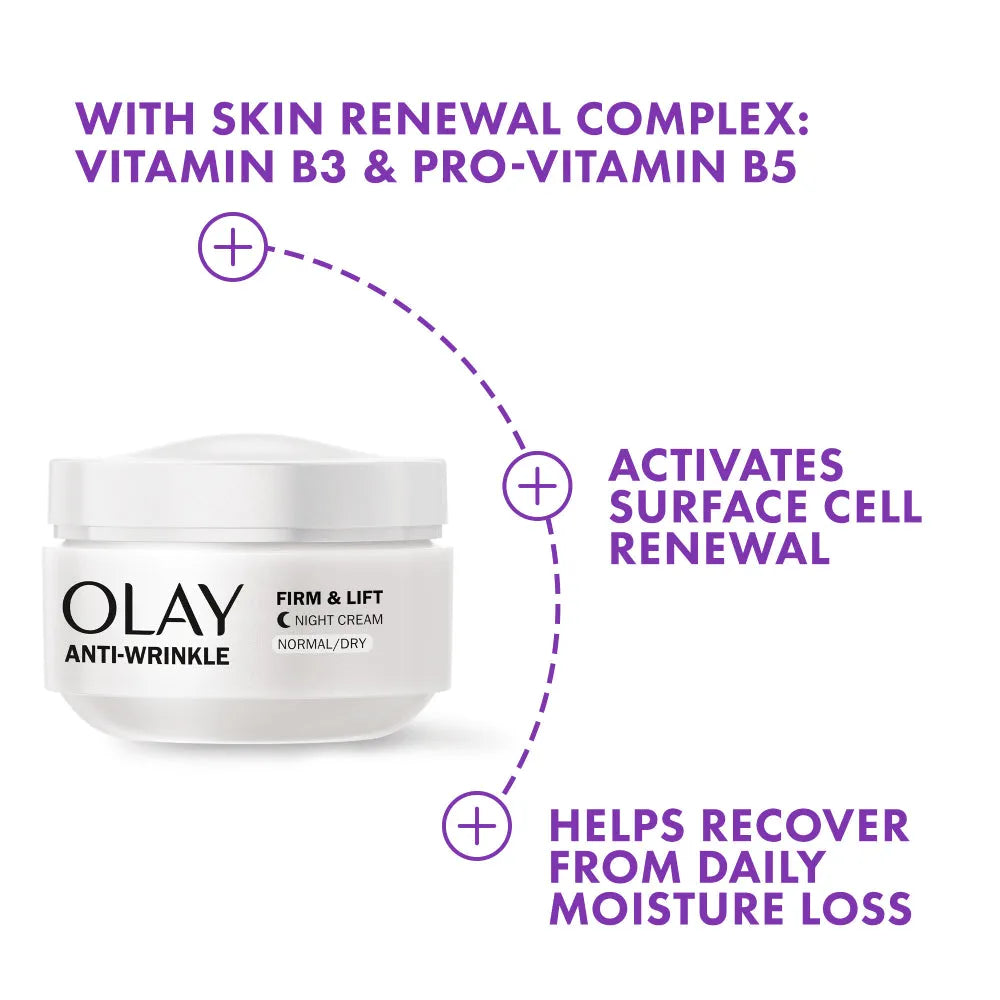Olay Anti-Wrinkle Firm & Lift Night Cream - 50ml