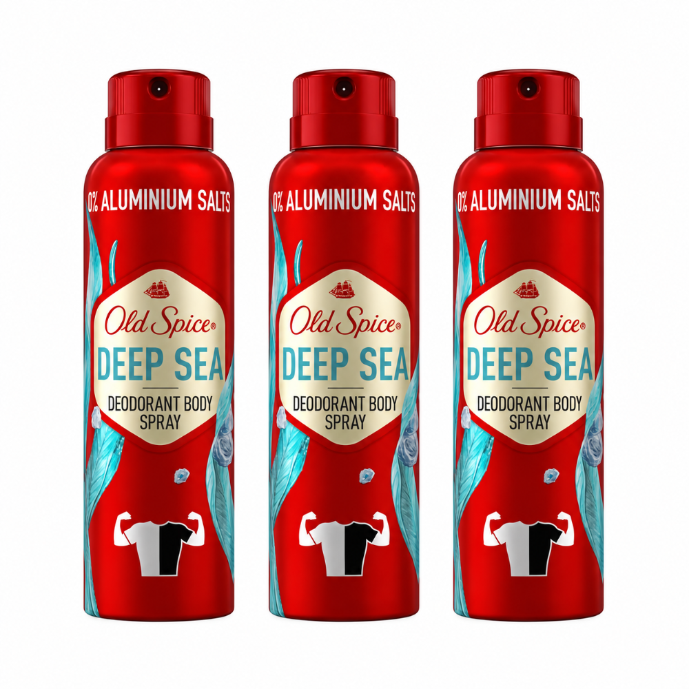 Old Spice Deodorant Body Spray Deep Sea - 3 Pack