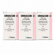 Omacor Omega 3 Fatty Acids 1000mg 3 Month Supply - 3 x 28 Pack