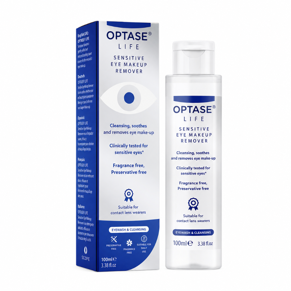 Optase Life Sensitive Eye Makeup Remover - 100ml